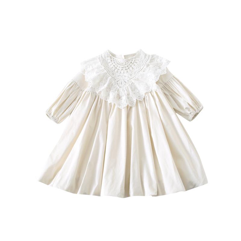 Girls Party Princess Dress Kids Puff Sleeve Shaggy Dress-Veeddydropshipping