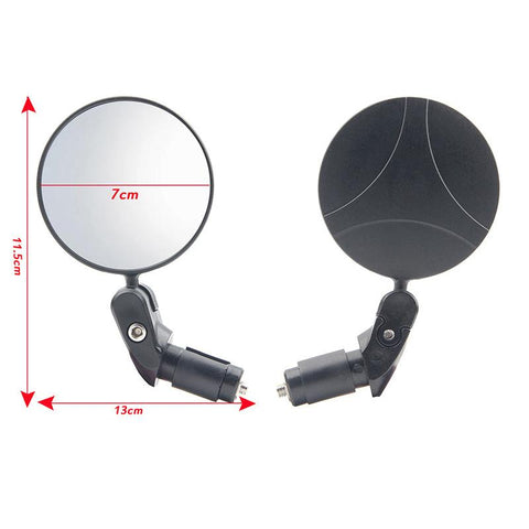 End Mirrors  Round Convex Mirror Foldable Motorbike Side Mirror for-AM01231-Veeddydropshipping