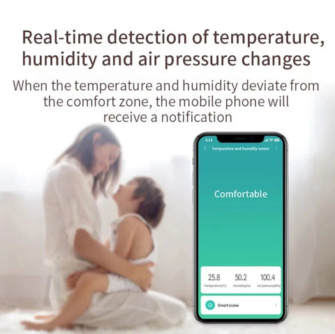 Temperature Sensor Smart Air Pressure Humidity Environment Sensor -CE00571-Veeddydropshipping