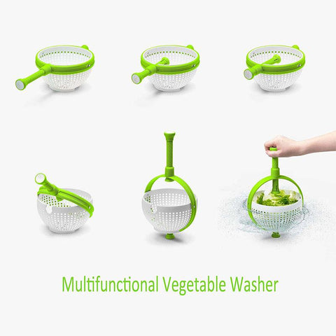 Collapsible Salad Spinner Vegetable Fruit Drainer-HA01341-Veeddydropshipping