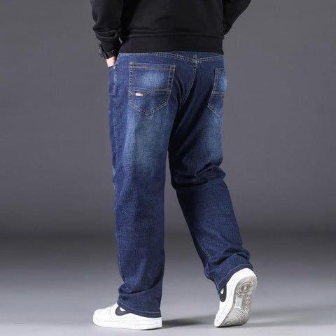 10XL Oversize Black Jeans Men Plus Size 50 Denim Pants Husband Breathable-TB01264-Veeddydropshipping