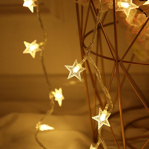 10/20 LED Star Fairy Lights Garland Battery Operated Star Twinkle String Light-TI00940-Veeddydropshipping