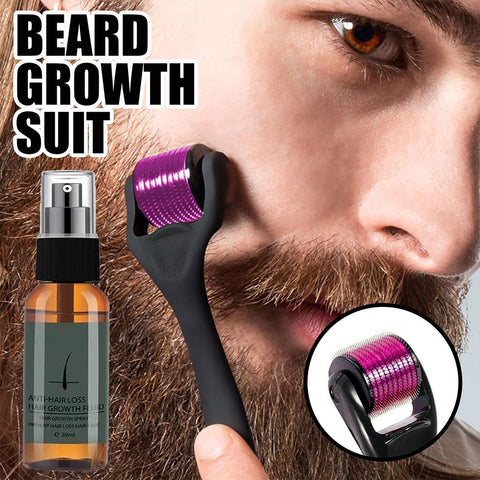 Beard Growth Roller Kit Beard Growth Oil-BH00907-Veeddydropshipping