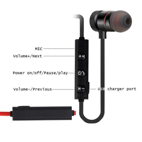 Bluetooth headset with neck, stereo headset-Veeddydropshipping