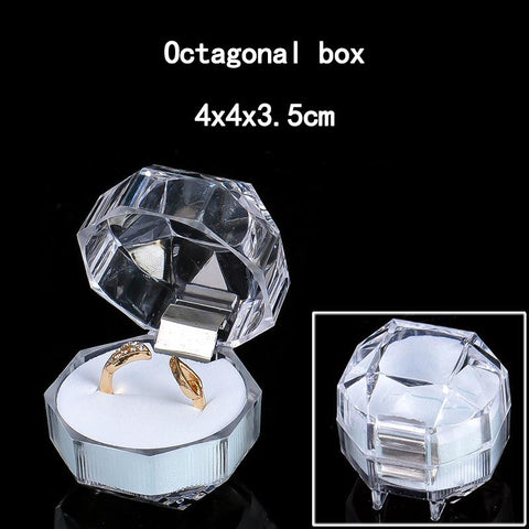 transparent ring box jewelry storage box packaging gift-JW01680-Veeddydropshipping