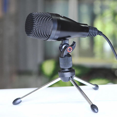 USB Microphone Cardioid Electret Recording With Tripod  for Podcast Computer -CE01241-Veeddydropshipping