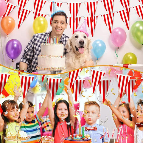 Carnival Circus Pennant Banner Bunting Flag-HA00600-Veeddydropshipping