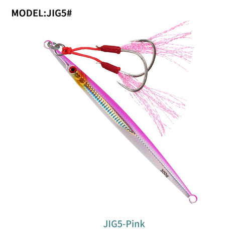60g 80g 160g 200g 250g 300g Deep Sea Metal Jig Fishing Jigbait Spoon Baits Jig -OS00386-Veeddydropshipping