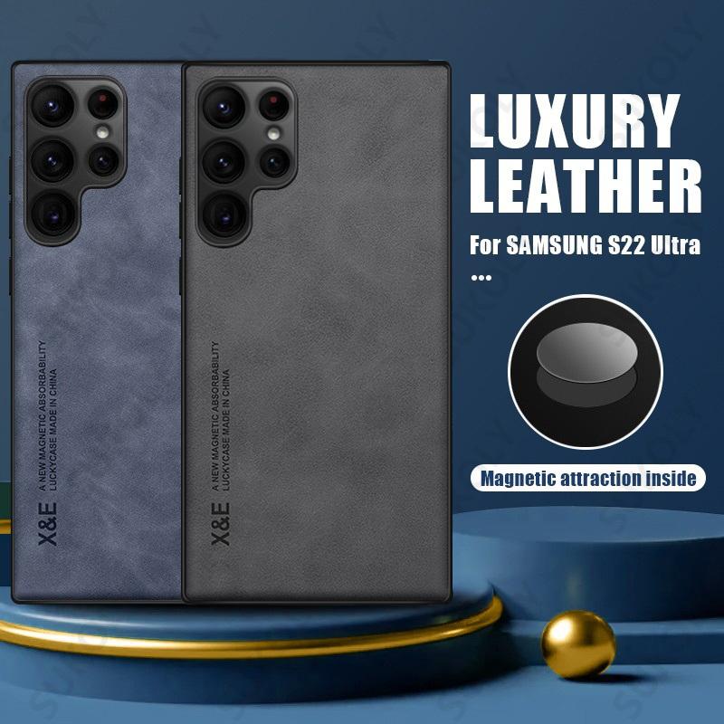 Leather Case For Samsung Galaxy S22 S23 Ultra S21 Plus S20 FE A53 A13-PA00213-Veeddydropshipping