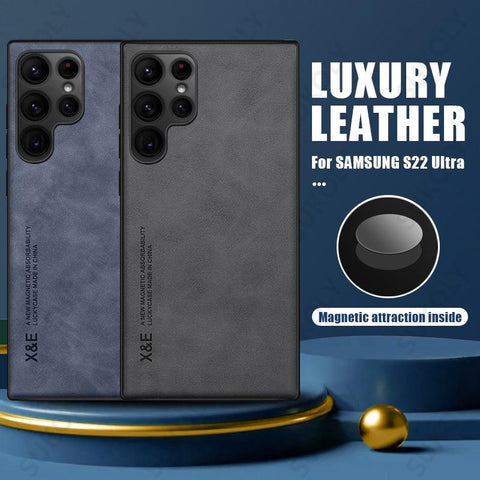 Leather Case For Samsung Galaxy S22 S23 Ultra S21 Plus S20 FE A53 A13-PA00213-Veeddydropshipping