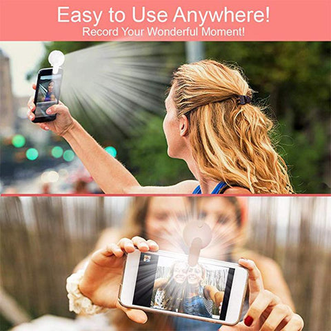 Universal Selfie LED Ring Flash Light Portable Mobile Phone 9 Lamp Beauty Lighting Night-PA00823-Veeddydropshipping