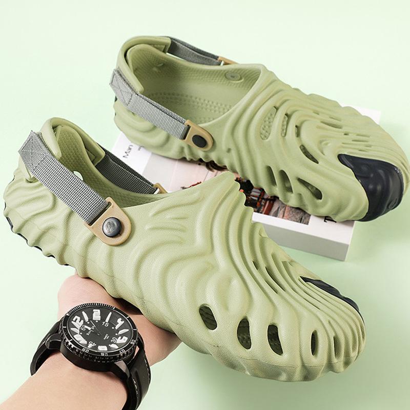 Runway Slippers Clogs Solid Hollow Design Beach Outside Soft-BS01472-Veeddydropshipping