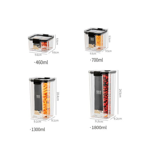 Transparent Food Storage Containers Kitchen Storage-HA00909-Veeddydropshipping