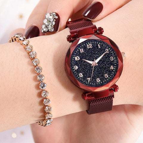Luxury Women Watches Starry Sky Female Clock Quartz Wristwatch -JW01093-Veeddydropshipping