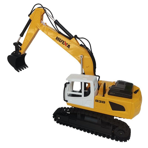 New 6CH Simulated Huina RC Excavator Caterpillar Truck Toy 1:24 Scale Digger-TB01426-Veeddydropshipping