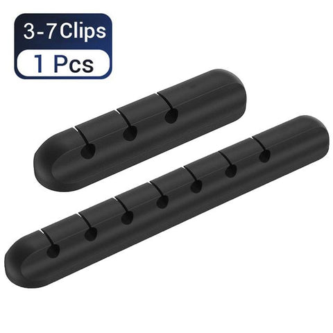 Cable Management Clips Sticky Cord Organizer Silicone Self Adhesive for Desktop USB-PA00886-Veeddydropshipping