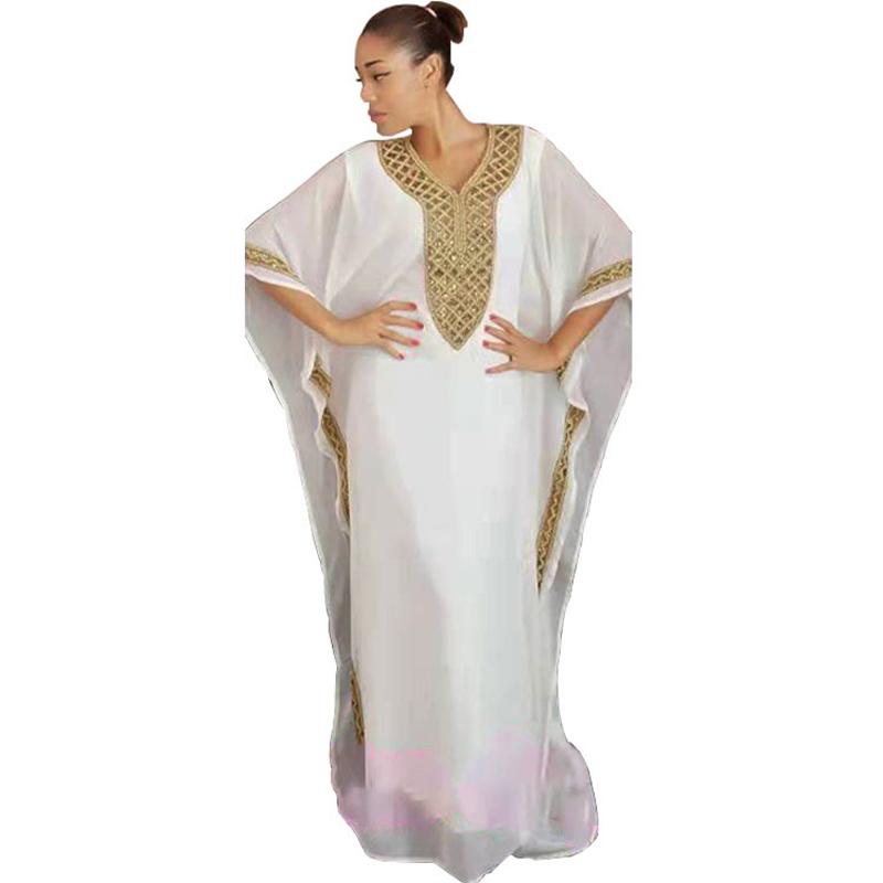 Turkey Muslim Chiffon Maxi Dress-Veeddydropshipping