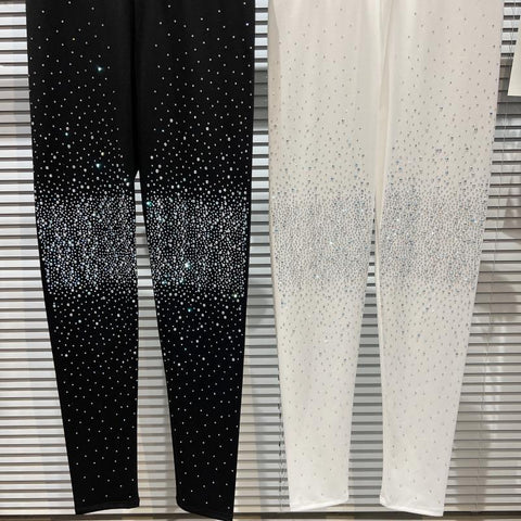 Gradient Rhinestone Shiny Bling Stretch Slim-WF00520-Veeddydropshipping