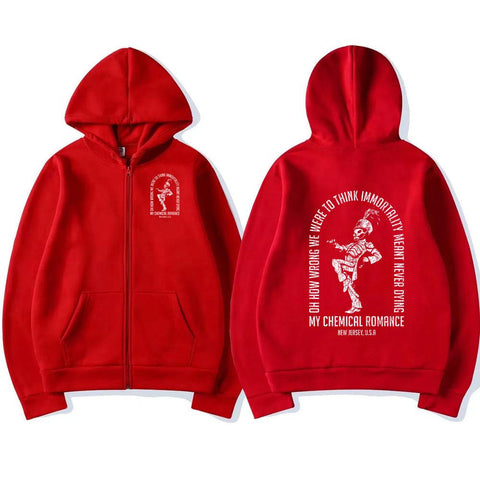 Romance Zipper Hoodie The Black Parade Rock-MF00029-Veeddydropshipping