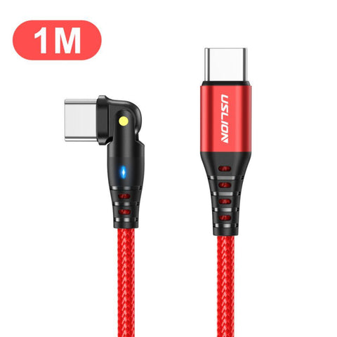 Adjustable Usb-c To Type C Cable 60w Fast Charging Wire Aluminum Fast Charging Phone-PA00019-Veeddydropshipping