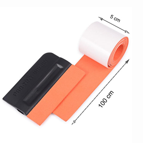FOSHIO 100CM No Scratch Suede Fabric Edge Carbon Fiber Vinyl-AM00484-Veeddydropshipping