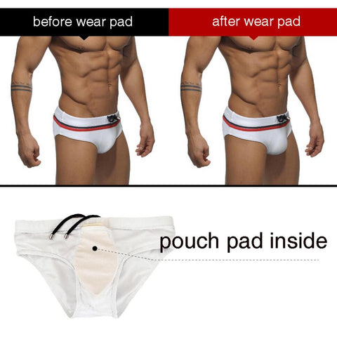 Wholesale Enhancer Sponge Pad Underwear Men Sexy Bulge Pouch Push Up Underpants -OS00108-Veeddydropshipping