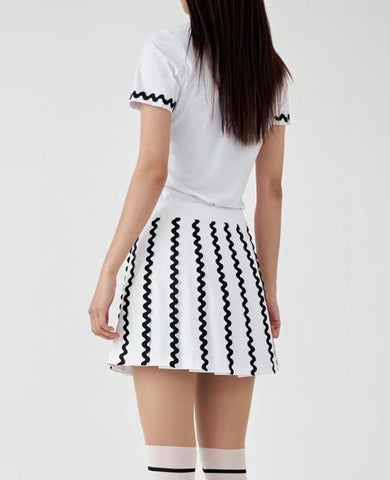 UTAA KOREAN ORIGINAL SINGLE GOLF CLOTHING WOMEN'S POLO SHIRT -OS00770-Veeddydropshipping