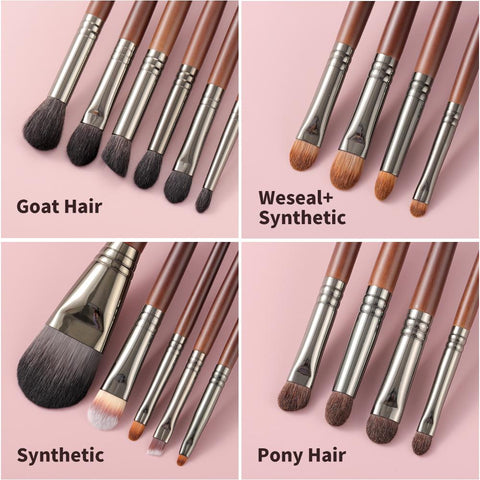Natural Makeup Brushes Set Eyeshadow-BH00741-Veeddydropshipping
