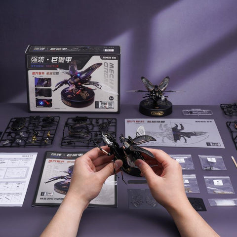 Robotime Rokr The Storm Beetle DIY Moveable Mechanic Organism 3D Puzzle-TB01465-Veeddydropshipping