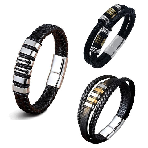 Stainless Steel Magnetic Clasps For Flat Leather Cord DIY Bracelet -JW01626-Veeddydropshipping