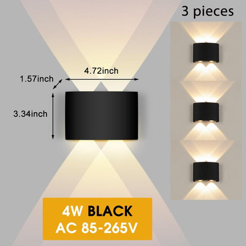 LED wall lamp Waterproof outdoor Aluminum-TI00449-Veeddydropshipping