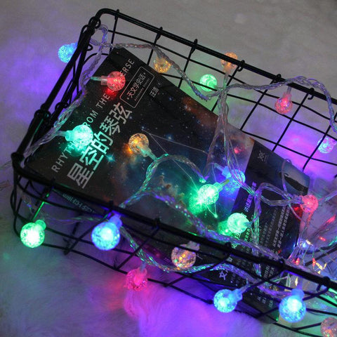 40 LED 6m Crystal Ball Battery USB Lights Outdoor IP44 Waterproof String-TI00913-Veeddydropshipping