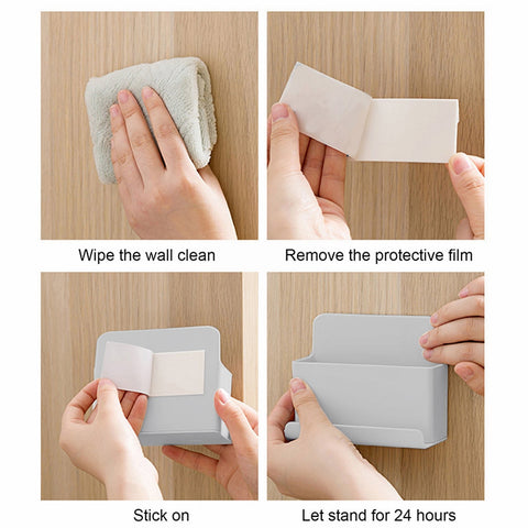 Multi-function Wall Shelf Organizer Remote Holder-HA00850-Veeddydropshipping