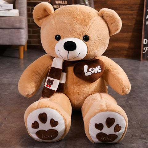 New Hot High Quality 4 Colors Teddy Bear With Scarf Stuffed Animals Bear-TB01546-Veeddydropshipping