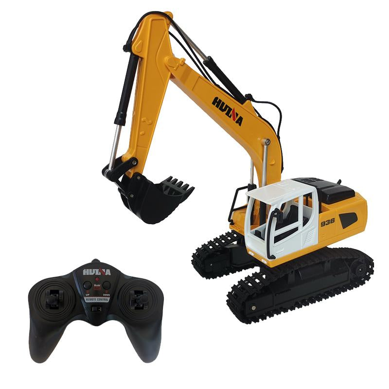 New 6CH Simulated Huina RC Excavator Caterpillar Truck Toy 1:24 Scale Digger-TB01426-Veeddydropshipping