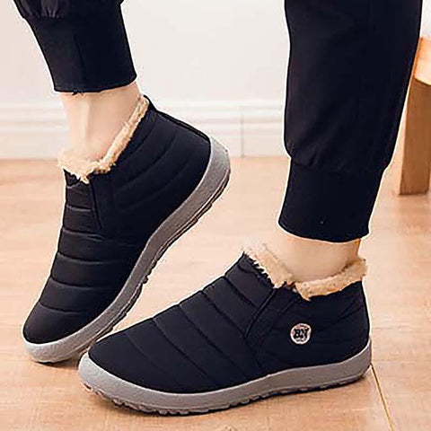 Plush Shoes Woman Slip On Women Shoes Keep Warm Ankle-BS00952-Veeddydropshipping