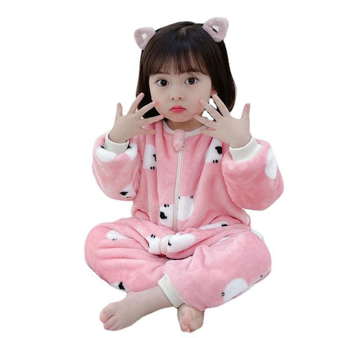 1 to 5 Years Winter Flannel Childrens Pajamas Sleeping Bags-TB01066-Veeddydropshipping