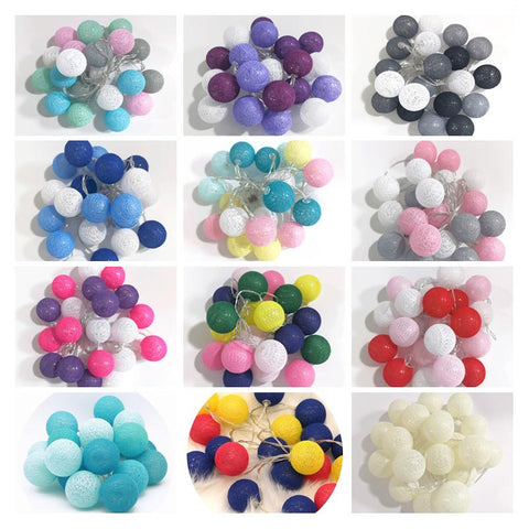 20LED Cotton Balls Garland String Lights Christmas Decorations Outdoor-TI00930-Veeddydropshipping