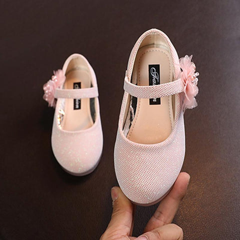 Baywell New Childrens Girl&#39;s Shoes Pearl Flower-TB00122-Veeddydropshipping