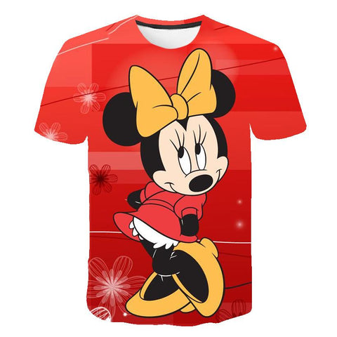 Kawaii TShirts 3D Print Disney Mickey Mouse Kids T Shirt Summer Fashion-TB01174-Veeddydropshipping