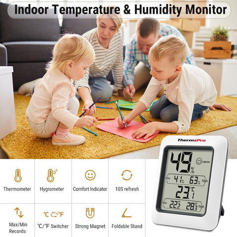 Digital Hygrometer Room Thermometer Indoor Electronic-HA00985-Veeddydropshipping
