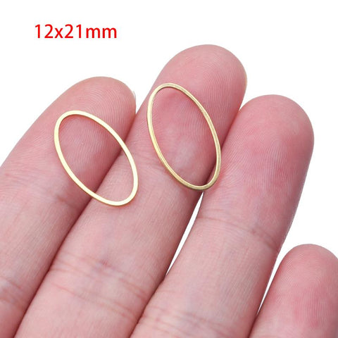 Teardrop Earrings Connectors Rectangle Circle Ring Charms Diy -JW01644-Veeddydropshipping