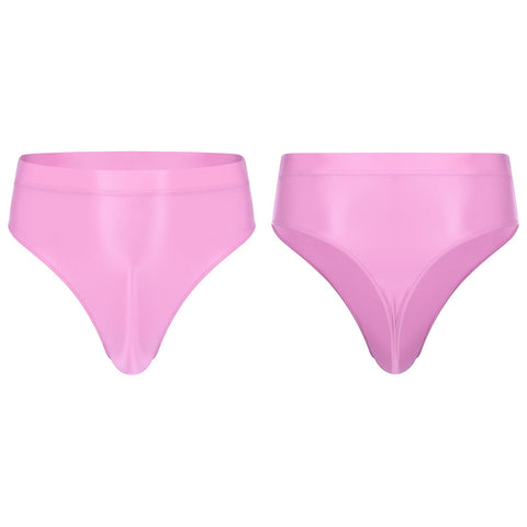 Waist Solid Color Briefs Elastic Waistband Underpants Underwear-MF01687-Veeddydropshipping