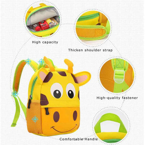 Toddler Cute Kid Baby Kindergarten Schoolbag 3D Cartoon-TB00030-Veeddydropshipping