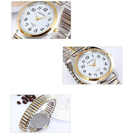 Fashion Quartz Wrist Watch Steel Strap Couple Watch Gift-JW00947-Veeddydropshipping