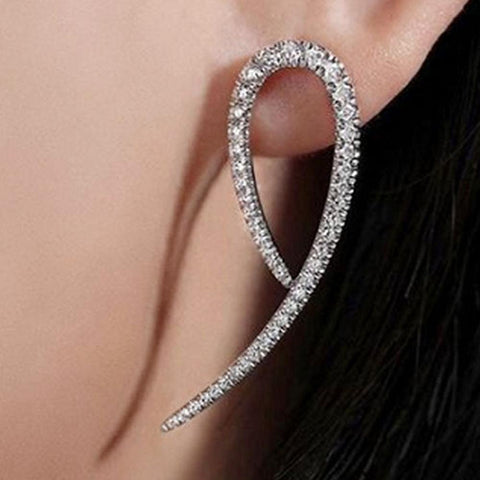 Claws Stud Earrings with Crystal CZ Stone Modern Design Fashion Versatile -JW01450-Veeddydropshipping