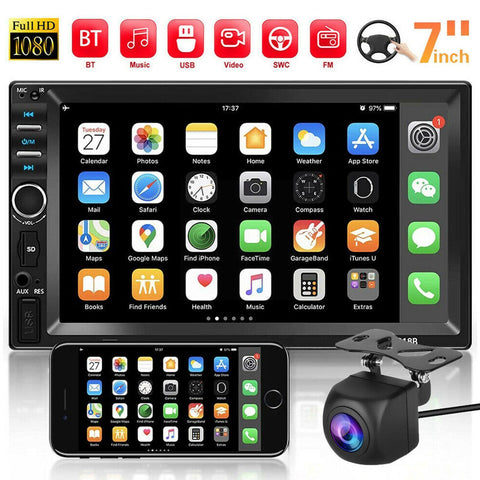 12V Stereo Automotive Multimedia Bluetooth Car Radio 2 din With 7 inch-AM00647-Veeddydropshipping