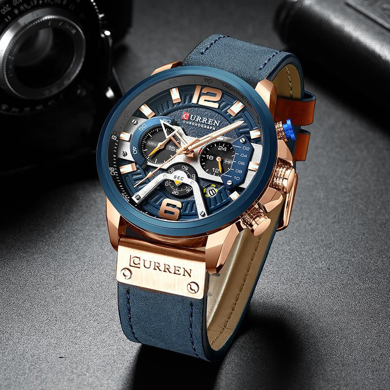 Sport Watches for MenLuxury Military Leather Wrist Watch Man-JW00691-Veeddydropshipping