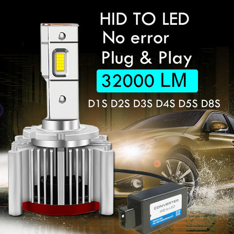 2PCS Car Light D1S D4S D2S LED Canbus Headlight D3S D1R D2R D3R D4R-AM00025-Veeddydropshipping