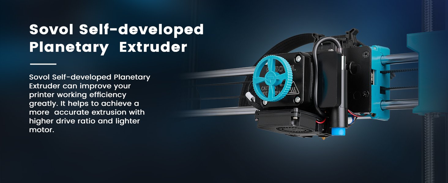 3D printer all metal hot end planetary double gear direct drive 25 point automatic leveling-Veeddydropshipping